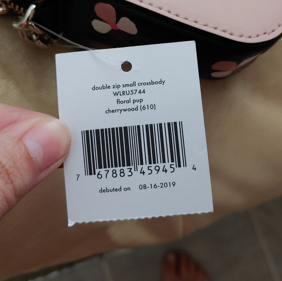 Kate Spade Floral Pup Double Zip Small Crossbody - Picture 12 of 12